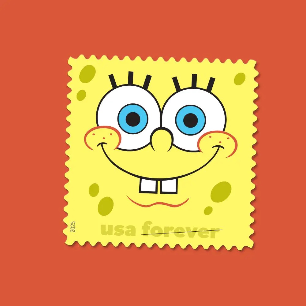 (2025) SpongeBob Squarepants Stamps, Sheet of 16